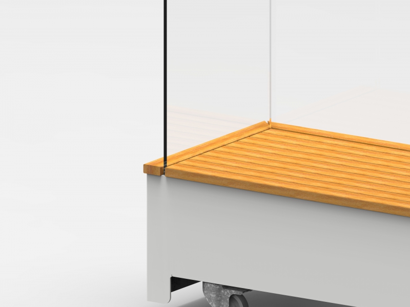 Oranje Floreren zand Mobiele windblokker hoek | Producten | DrafabGreen