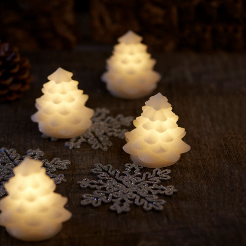 Carla tree kerstdecoratie - set van 4