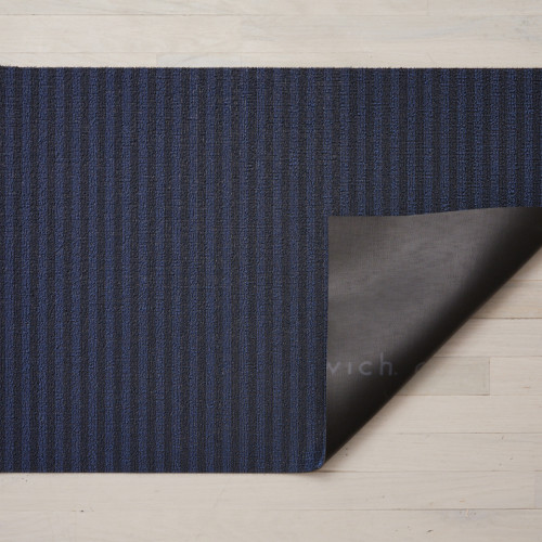 Shag breton stripe deurmat  - 

46 x 71 cm - Blueberry