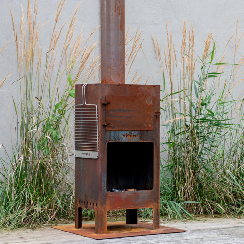 Beschermingsplaat voor outdoor oven