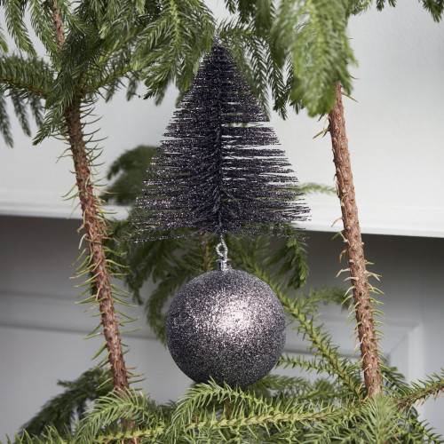 Tree & Bell ornament - Mahogany