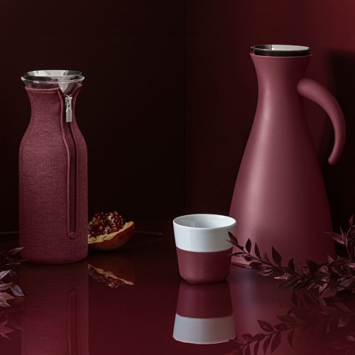 Fridge carafe with cover, Woven Pomegranate