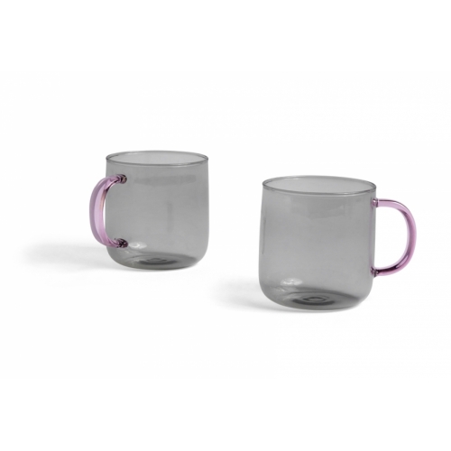 Borosilicate cup - Set van 2 - Grijs