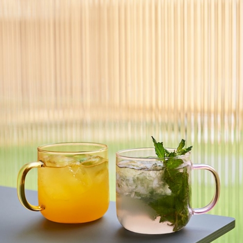 Borosilicate cup - Set van 2 - Grijs
