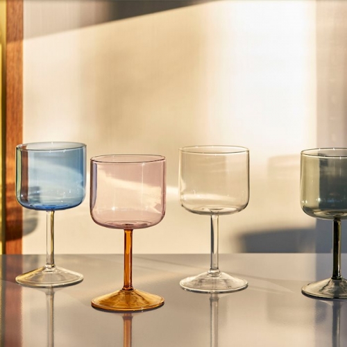 Tint wijnglas - Set van 2 - Grijs
