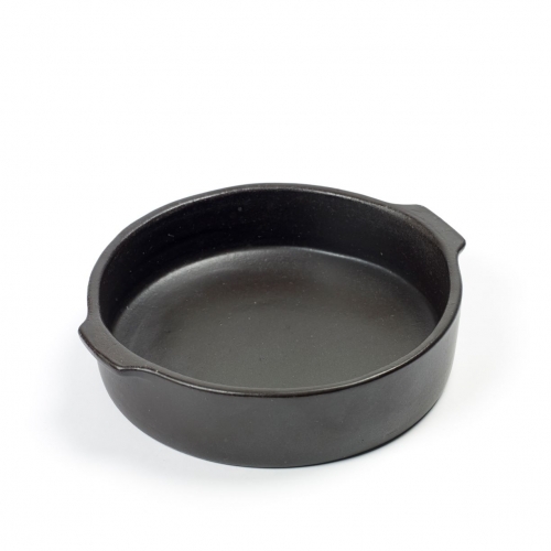 Ronde ovenschaal medium - Zwart - Pure collectie