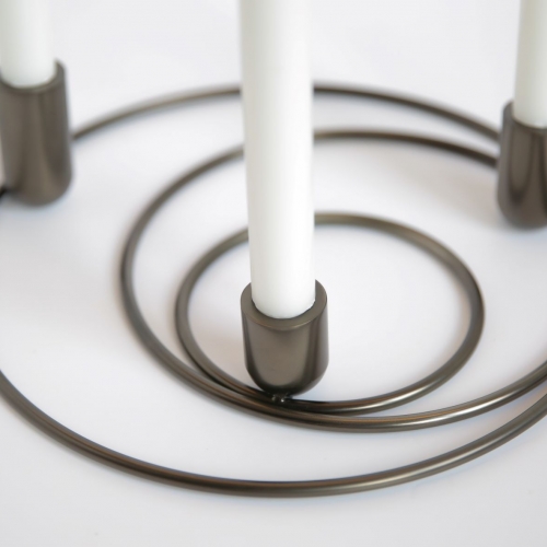 Orbital kandelaar  - set van 3 - Zwart
