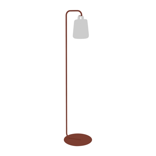 Pied simple Lampe Balad - Ocre rouge