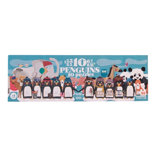 10 pinguïns puzzel