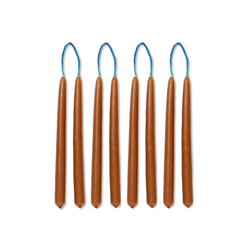 Dipped Candles - Set of 8 - Rust mini -UC