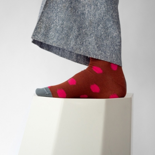 Trendy sokken - Pois Sépia - Maat 36/38
