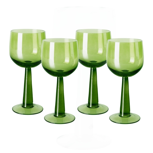 The Emeralds rode wijnglas - set v 4
