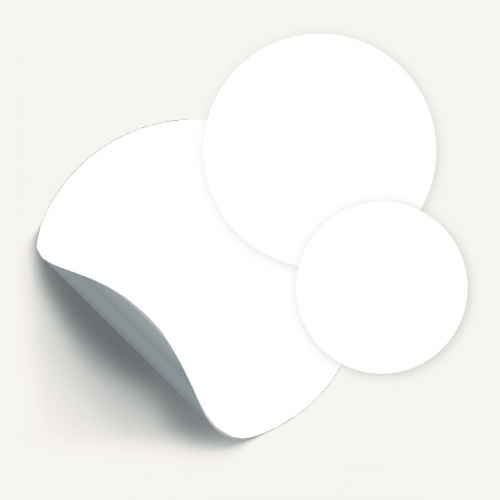 Magnetic sticker - 3 circles-wit