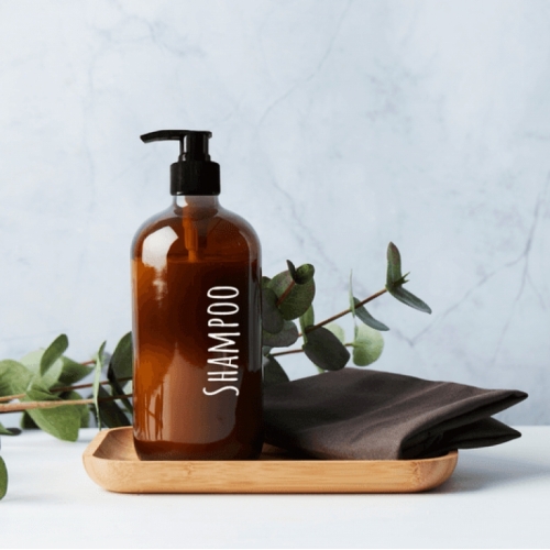 Bouteille de shampoing réutilisable