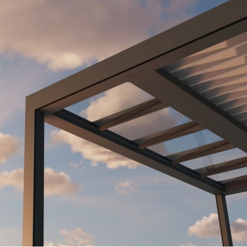B720 pergola combi lames - verre