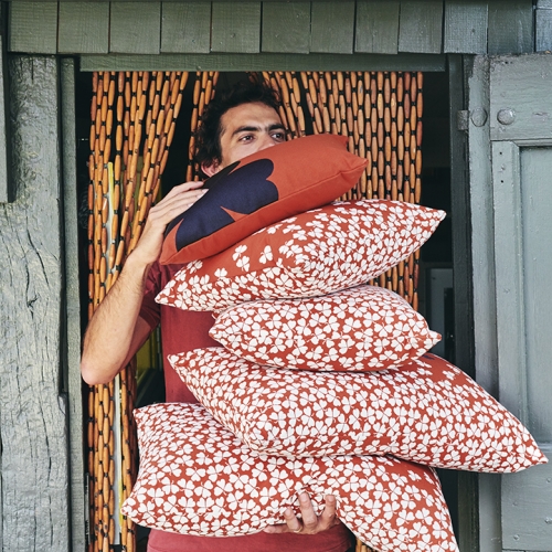 Trèfle kussen - Ocre rouge