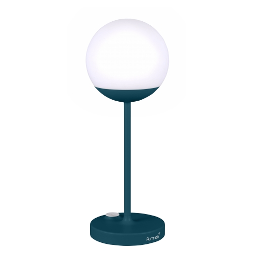 MOOON lamp - h. 41 cm- Bleu acapulco