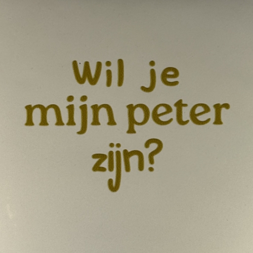 Tegel - Wil je mijn peter zijn